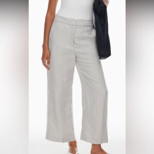 Aritzia Wilfred Linen Cropped Pant